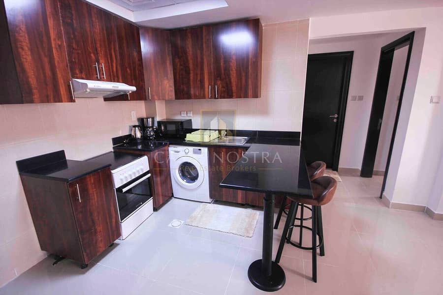 2 Payment in 12 Chqs Furnished 1BR on Higher Floor