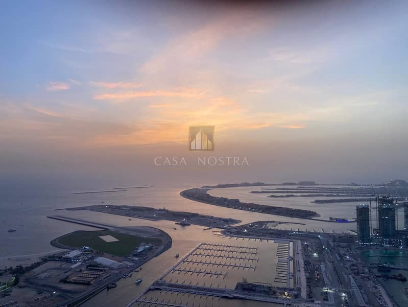 4 Full Sea and Dubai Eye View 2BR with Balcony