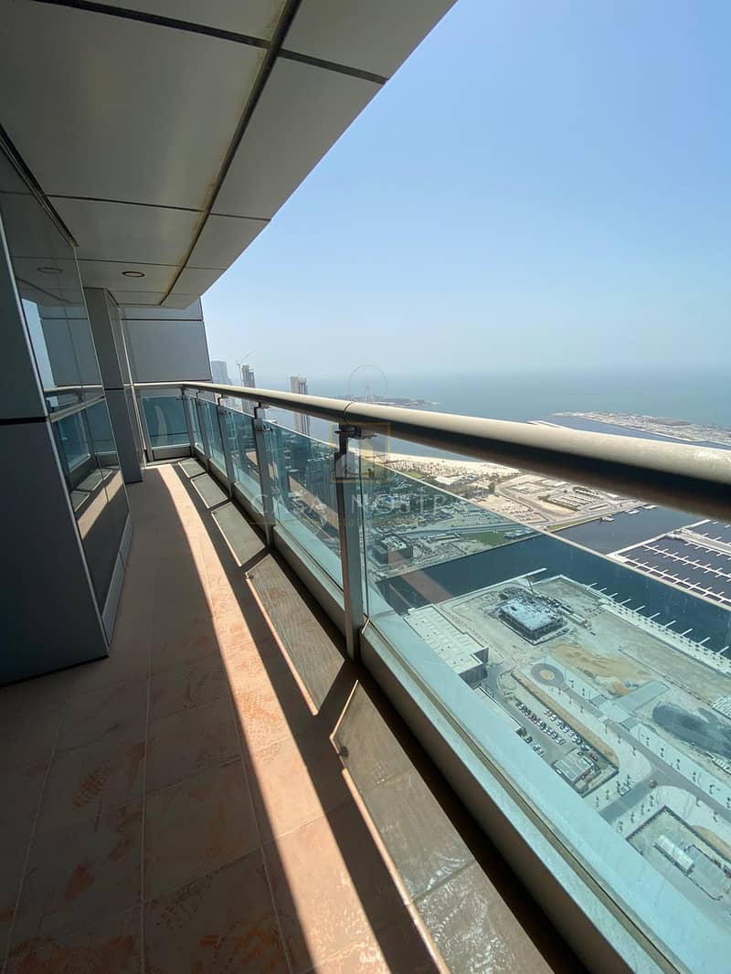 15 Full Sea and Dubai Eye View 2BR with Balcony