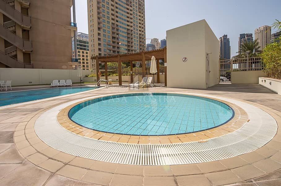 15 Pool View 2BR with Balcony White Goods in Kitchen