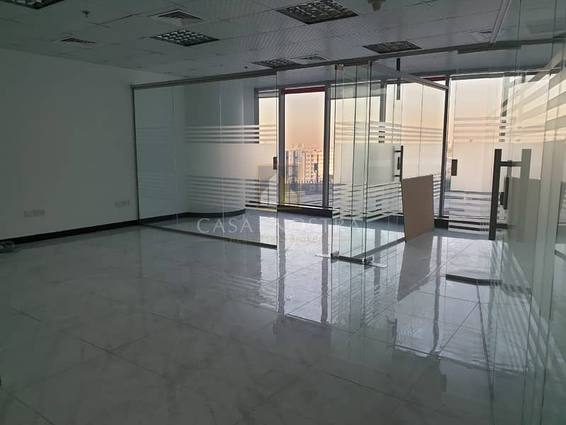 High Floor Fitted Furnished Office with Partition