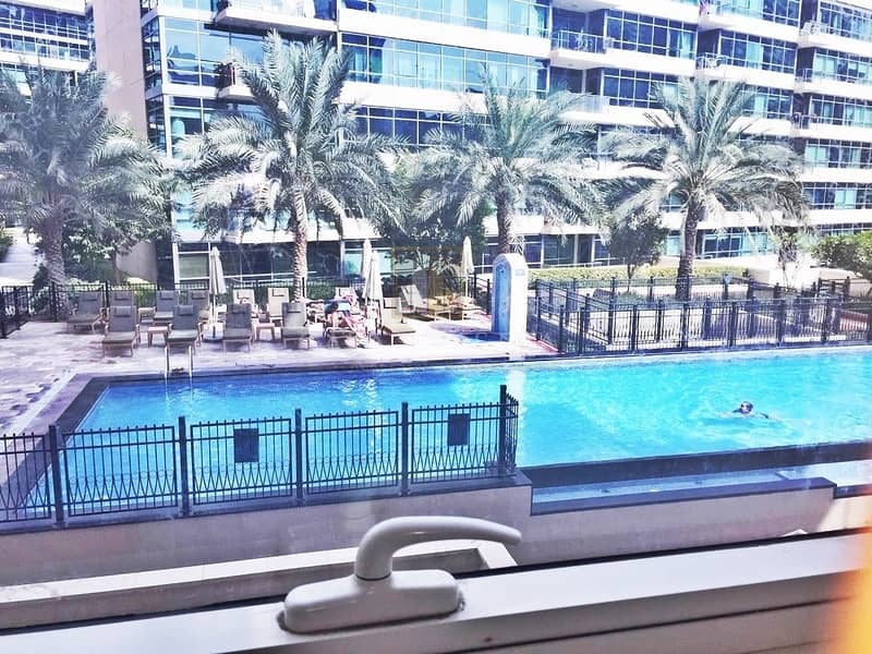 Chiller Free Fully Furnished 1BR  Pool View