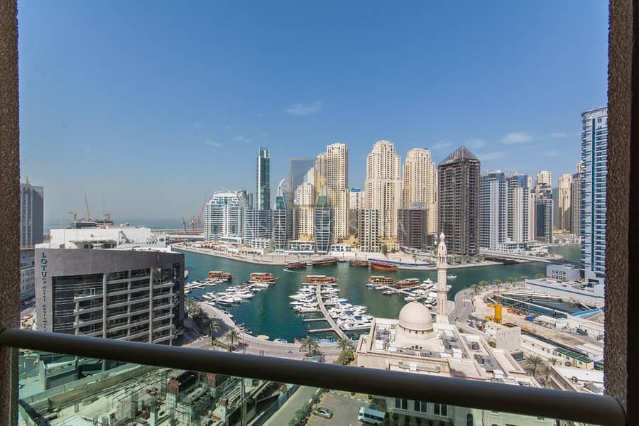 2 Hot Deal Full Marina and Sea View 1BR with Balcony