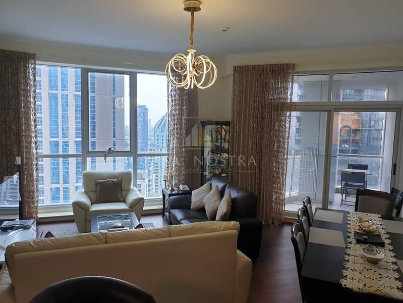 11 Partial Marina and Golf view Furnished 2BR on Higher Floor
