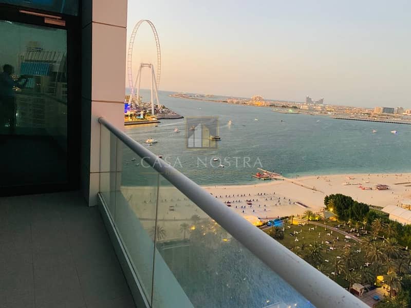 10 Breathtaking Full sea view 1BR with Huge Balcony
