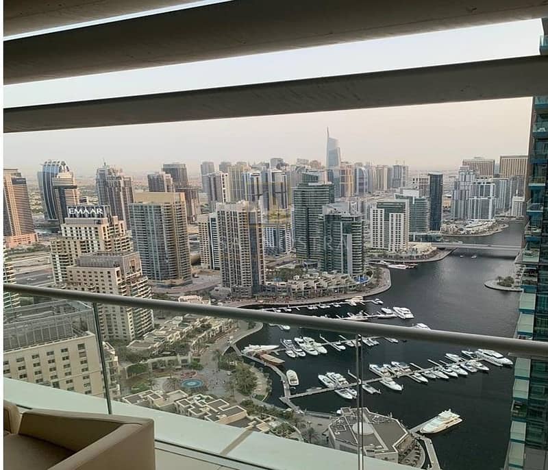 Full Marina View Higher Floor View 3BR Furnished