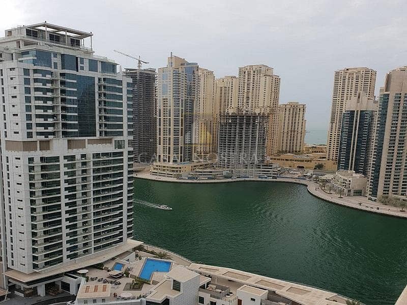 Higher Floor Furnished 1BR Marina and Sea View