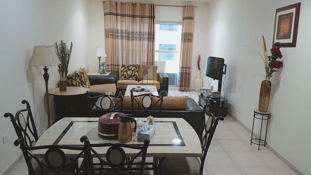 Partial sea view Spacious Furnished 1BR