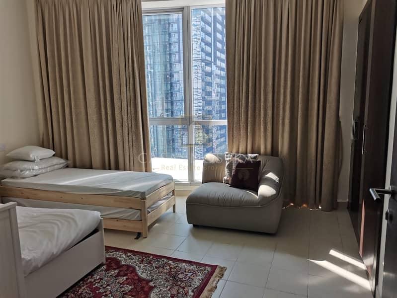 10 Higher floor Luxury Furnished 2BR Marina view