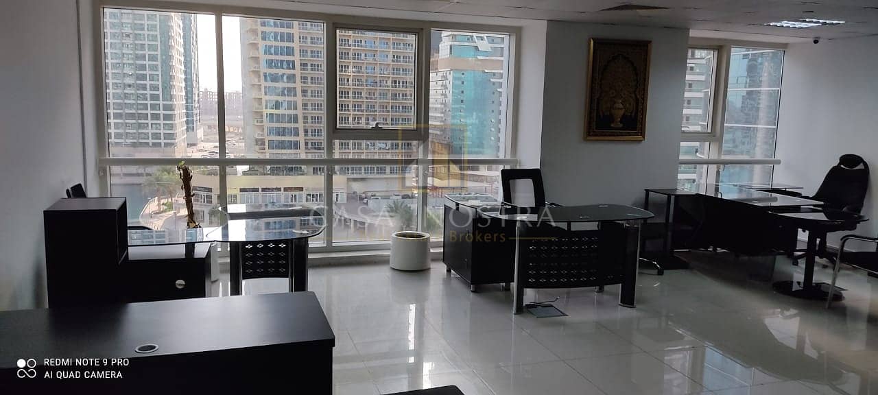 3 Furnished Fitted Office with Lake View Near Metro