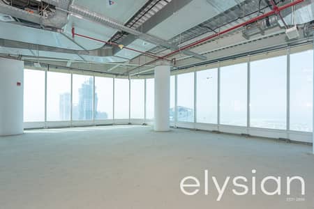 Floor for Rent in Business Bay, Dubai - Vacant I Higher Floor | Shell and Core Office