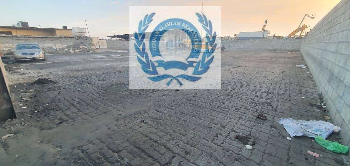 Yard For rent / interlock Installed / With Proper Road/ Industrial Area of Sharjah