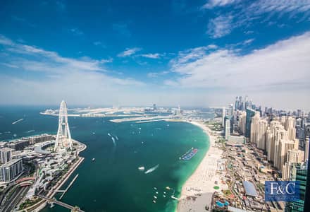 3 Bedroom Flat for Rent in Jumeirah Beach Residence (JBR), Dubai - Breathtaking View | Serviced Apt | Bills Included