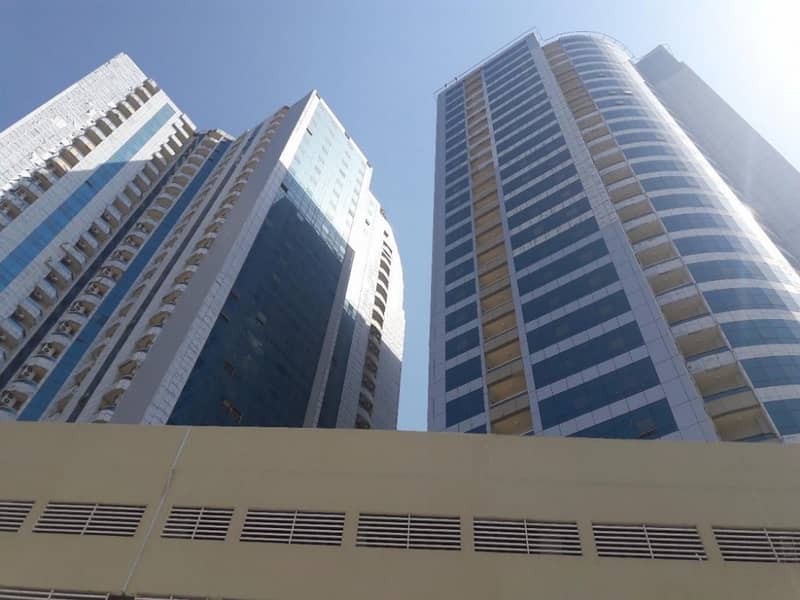 Very good studio for sale in orient towers ajman sea view