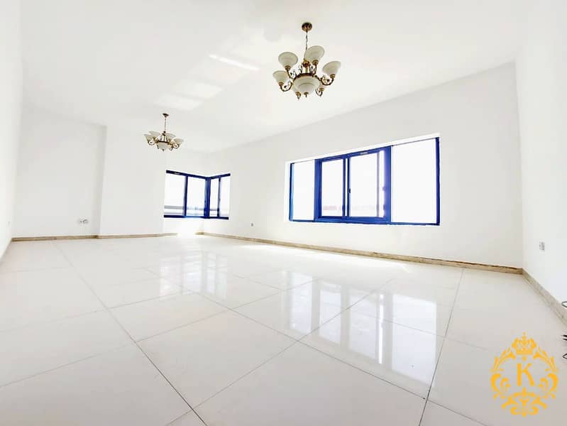 Huge Size Three Bedroom Hall With Maids Room Balcony Wardrobes Apartment At Muroor Road For 70k