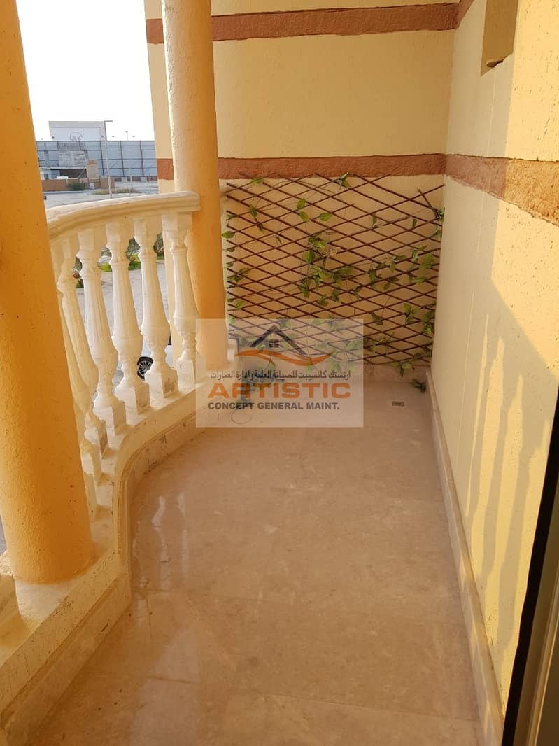 Balcony  3bedroom apartment  With Maid Room  In New Shahama