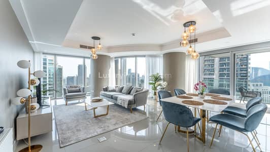 2 Bedroom Flat for Rent in Downtown Dubai, Dubai - Burj Khalifa Dubai Fountain Views | Furnished Unit