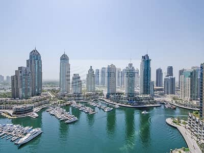 2 Bedroom Flat for Rent in Dubai Marina, Dubai - Fully Furnished 2BR | 2 Parking | Full Marina View