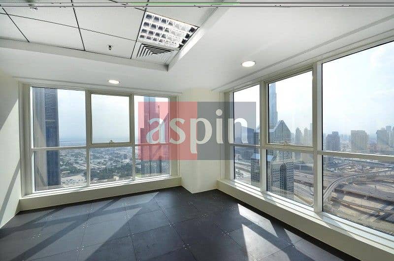 15 Fully Fitted Office for Rent along Sheikh Zayed Road