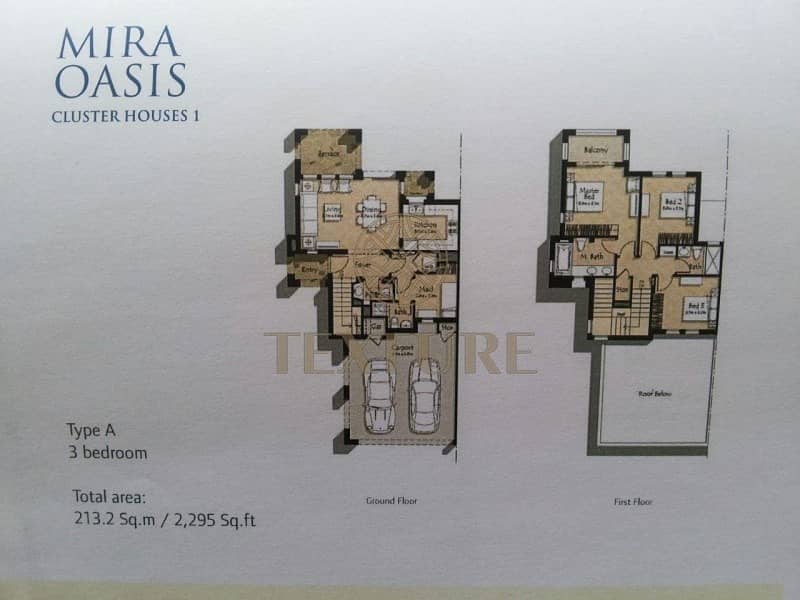 8 Elegant 3 Bedroom Mira Oasis by Emaar for Resell @  1.6M