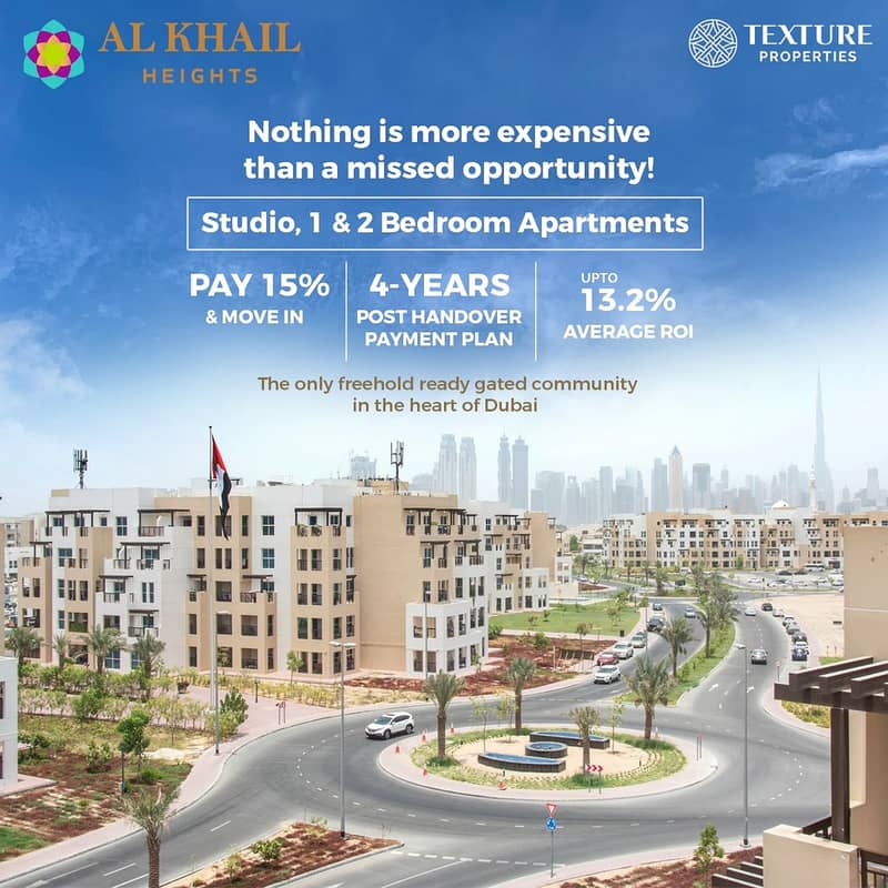 Pay 15% & Move In | Pay 10% after 12 Months | 4 Years Payment Plan | Earn up to 13.2% ROI