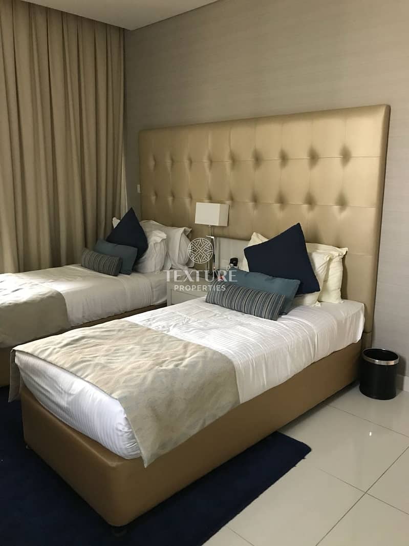 7 Huge & Canal View | Furnished 3 Bed Apartment for Rent | The Vogue | Business Bay