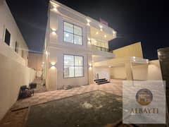 For sale, one of the most luxurious villas in Ajman, with super deluxe European design and