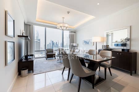 1 Bedroom Hotel Apartment for Rent in Downtown Dubai, Dubai - Modern with Burj View | Prime Location