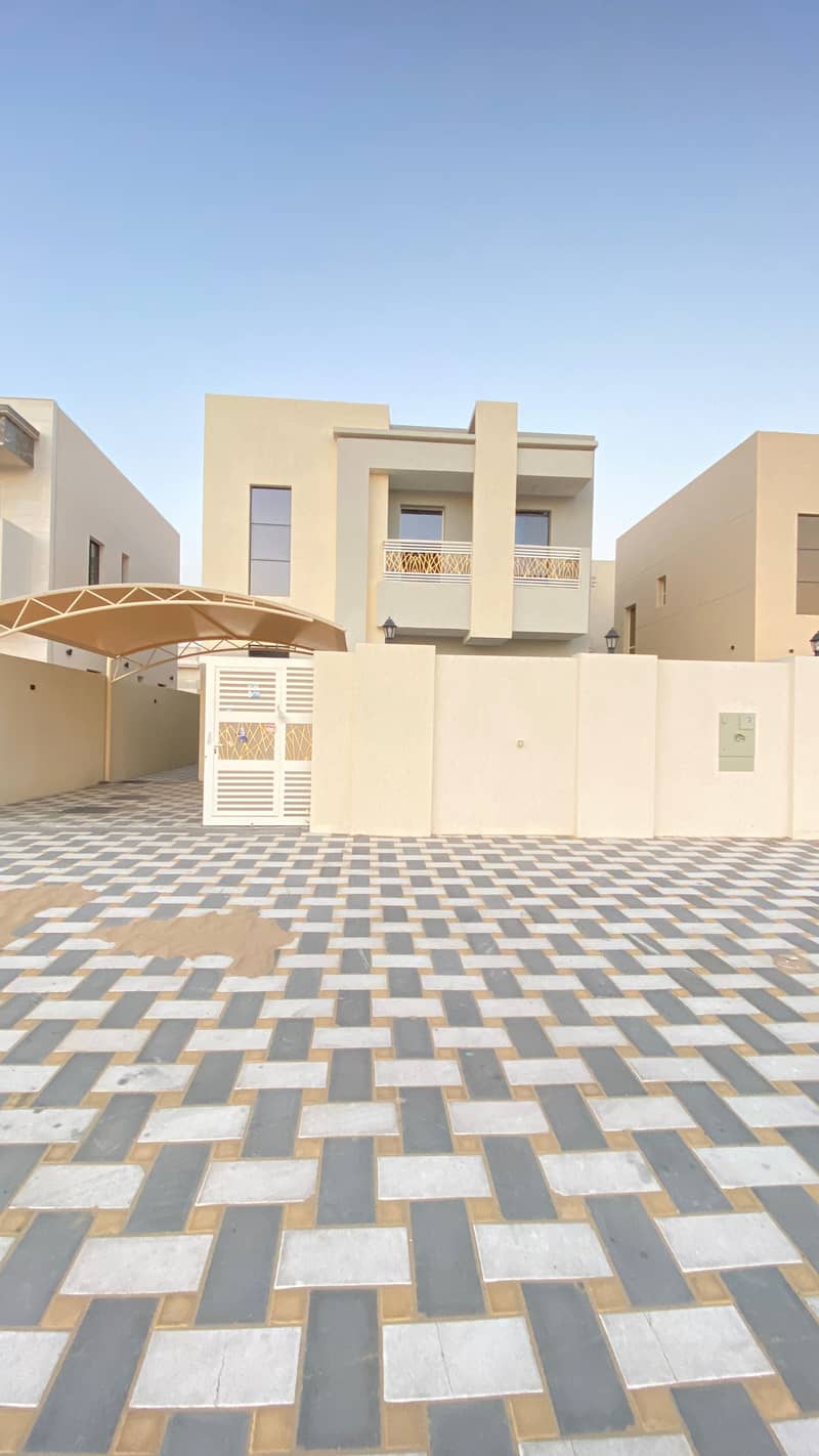Villa for rent in Ajman, Al Yasmeen area, two floors, with central air cond