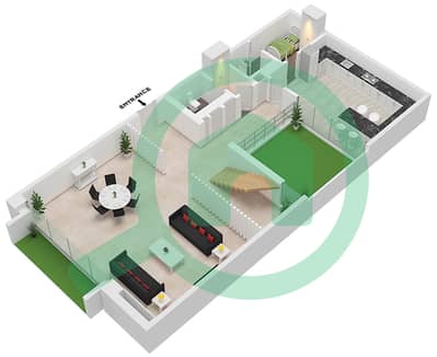المخططات الطابقية لتصميم النموذج 4-SIMPLEX شقة 3 غرف نوم - جايت واي