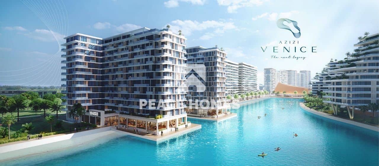 位于迪拜南部街区，Azizi Venice 3 卧室的公寓 2572000 AED - 8270362