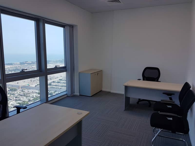 Fully Furnished and Service Office  in Al Barsha Heights.