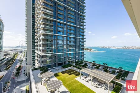 2 Bedroom Apartment for Rent in Dubai Harbour, Dubai - PALM VIEWS | CORNER UNIT | PRIVATE BEACH