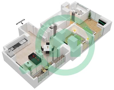 Вида Резиденсес Крик Бич - Апартамент 2 Cпальни планировка Единица измерения 5 / FLOOR 3-25