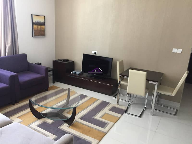 Beautiful fully furnished 1BR Hotel Apartment for rent Business Bay for AED 80K/Yr