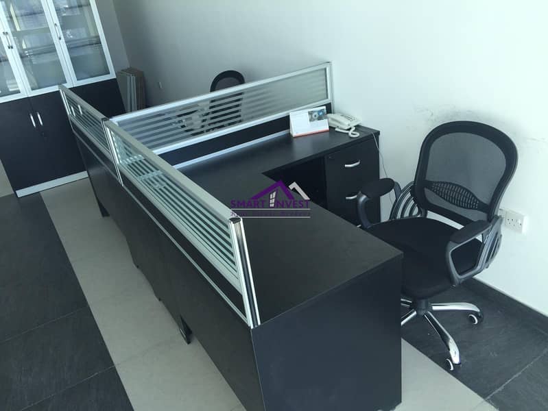 2 Fitted office space for rent in Smart Heights Tower, Barsha Heights (Tecom) for AED 45k/yr