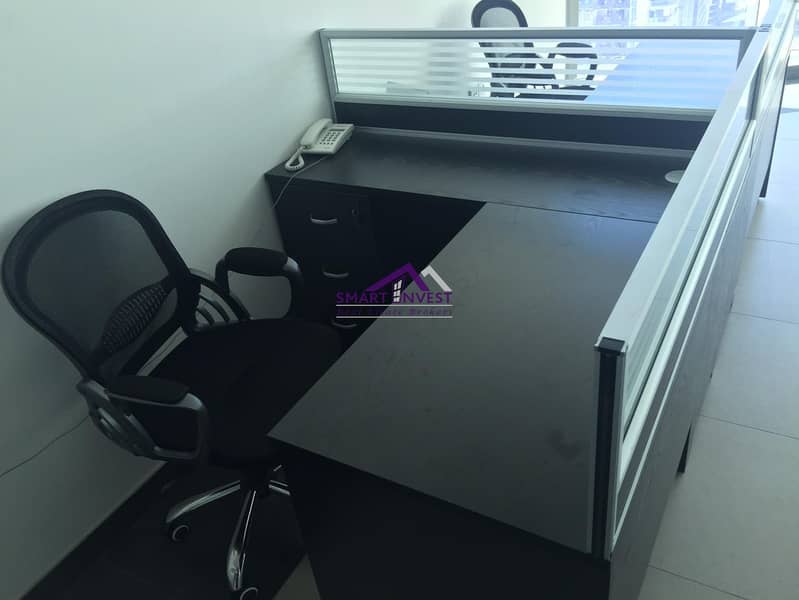 13 Fitted office space for rent in Smart Heights Tower, Barsha Heights (Tecom) for AED 45k/yr