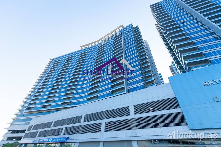 2 BR Apt. for rent in Dubai Land Skycourts Tower for 55k/Yr.