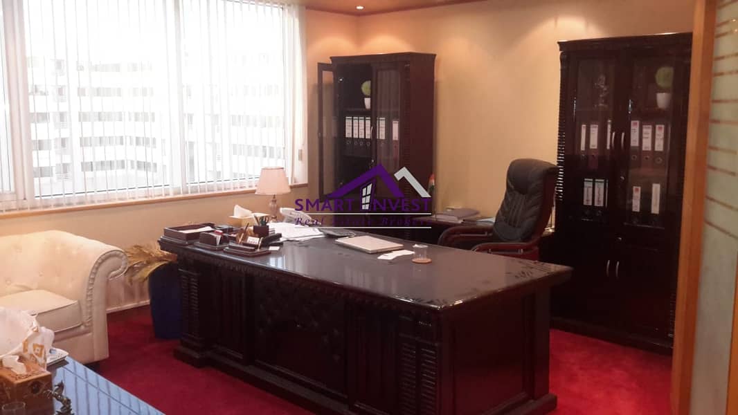 6 Fully Fitted & Furnished Office for rent in Karama for AED 125K/Yr