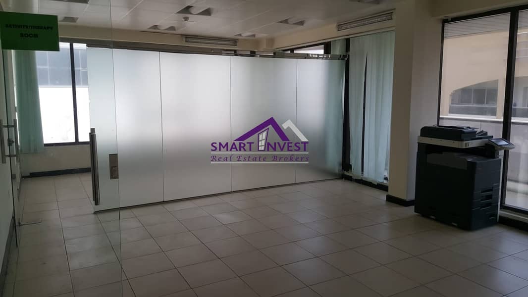 Fully Fitted office with attached washroom for rent in karama for AED 135K/yr.