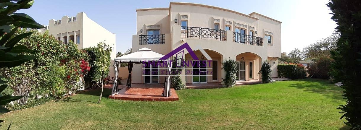 4 Beautiful and well maintained  6 BR villa  for rent in Arabian Ranches for 265K/year