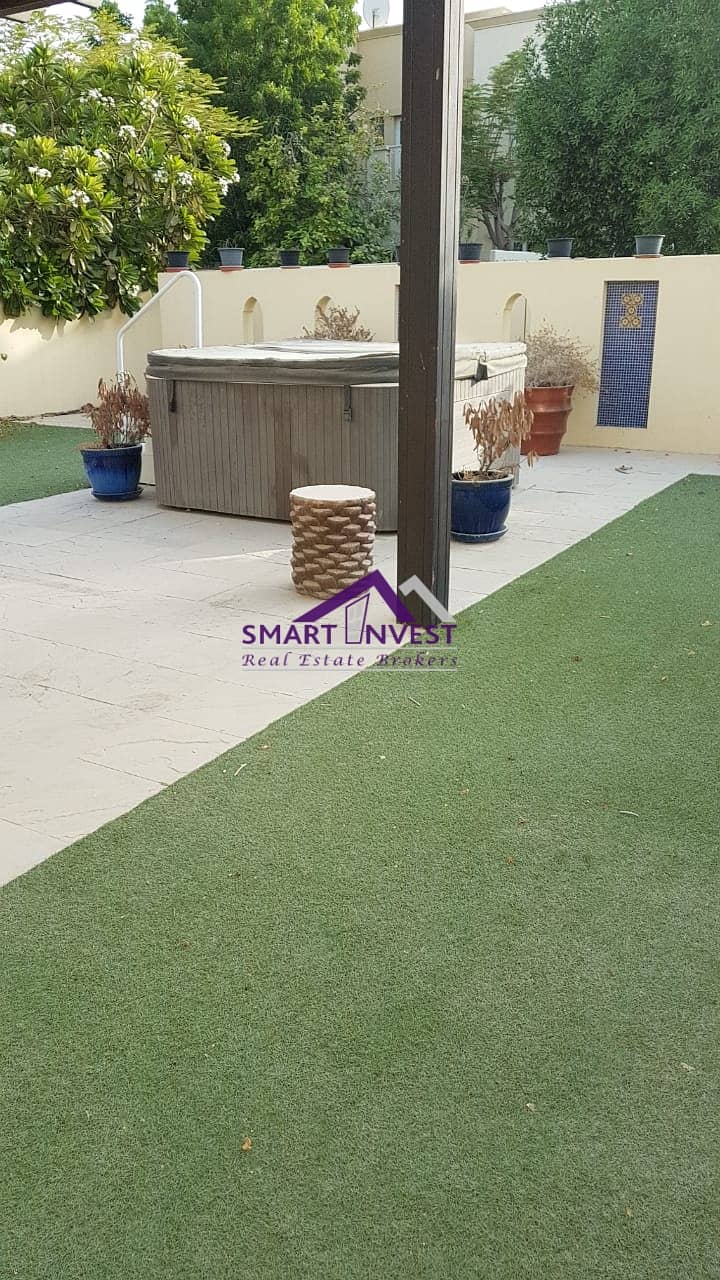 Upgraded 3 BR Villa in Springs 4 | Study & Laundry Room |  Equipped Kitchen | Rent AED 160K/- Yr
