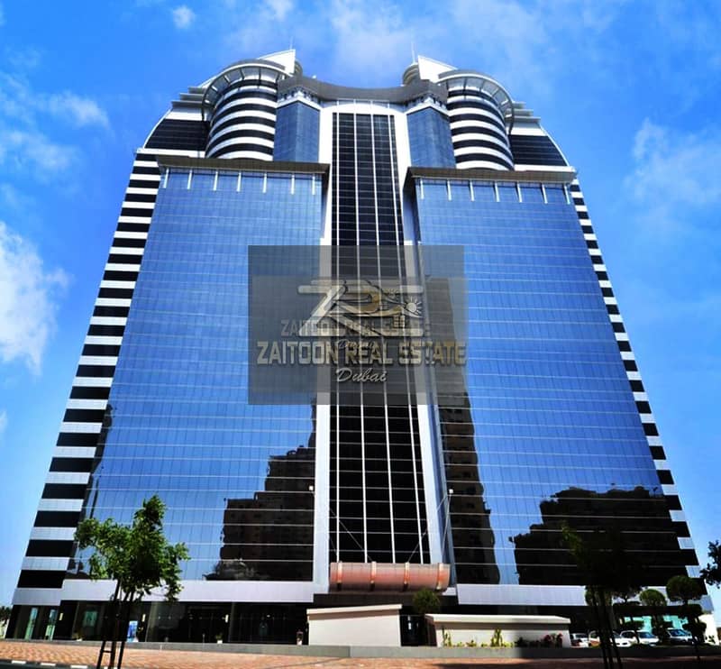 1250 SQFT  Fitted Office WITH PARTITION for Rent only AED:60K
