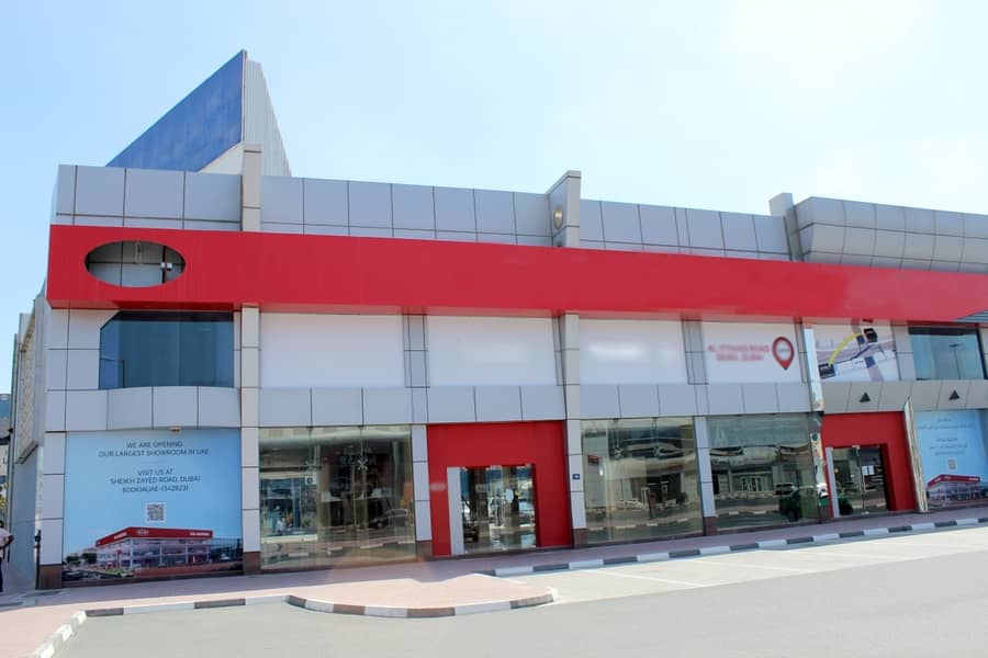 4 Large Showroom For Rent Near DNATA high visibilty