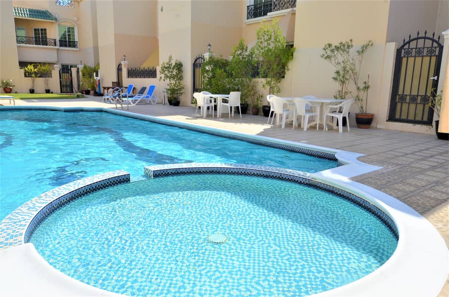One Month Free Semidetached Villa Shared Pool