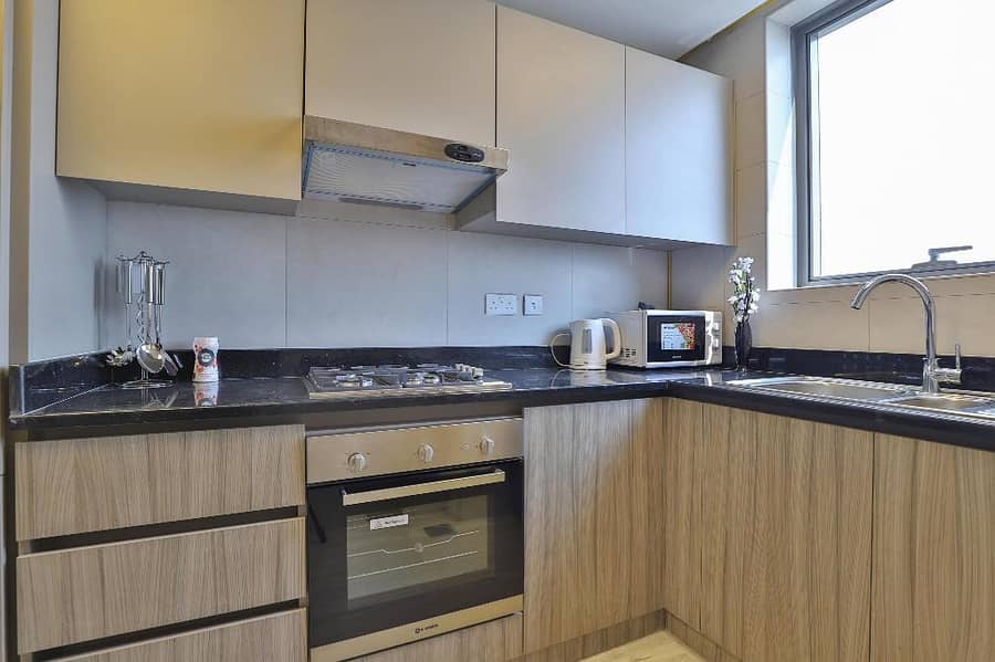 5 Furnished Amazing View 1 Bedroom Near MOE Big Layout  I Equipped Kitchen