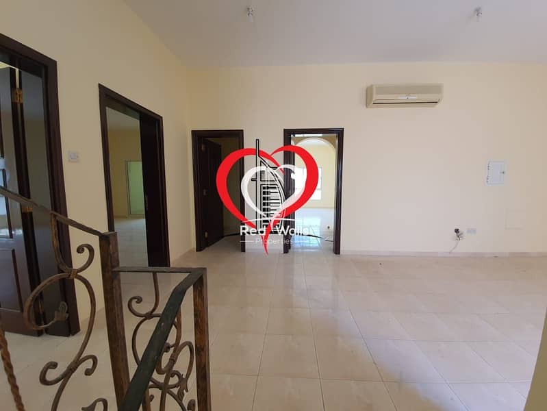 11 EXCELLENT 4 MASTER BEDROOMS PRIVATE VILLA WITH 6 BATHROOMS AND PRIVATE PARKING AT SHAKHBOUT CITY.