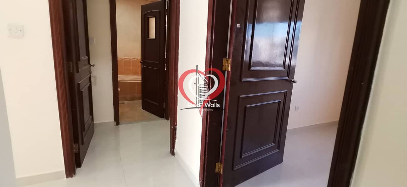 10 Super Bright 3BHK Apartment with Glass Door Wardrobes plus Maid's Room