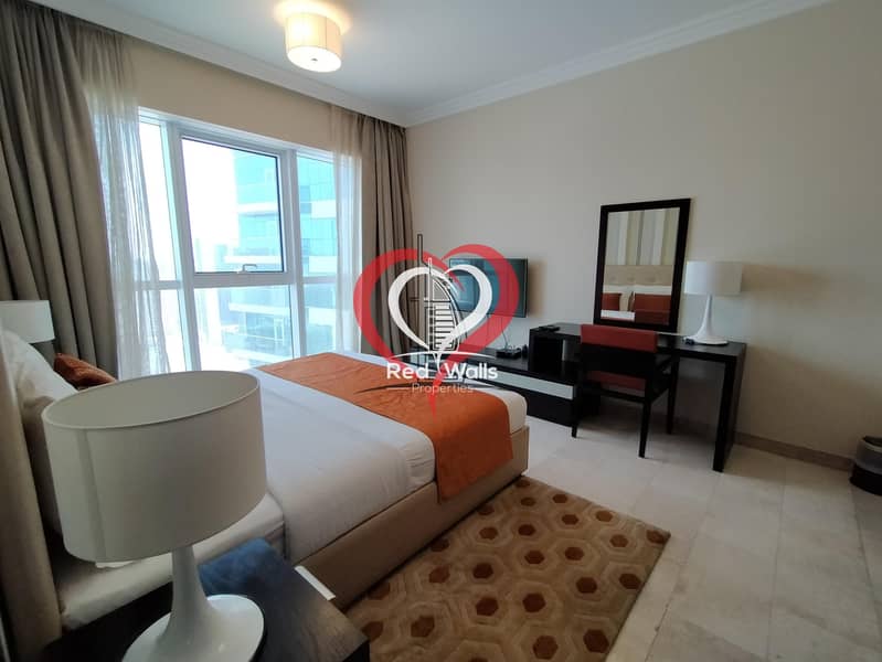 5 Furnished One Bedroom | Corniche View | High Quality with Facilities