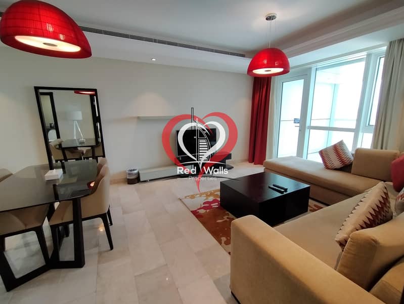 7 Furnished One Bedroom | Corniche View | High Quality with Facilities